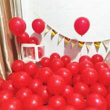 Globos de látex rojos de 5/10/12/18 pulgadas, globos de helio de alta calidad adecuados para fiestas de cumpleaños, bodas, aniversarios o decoraciones del Día de San Valentín (con cinta roja), de vuelta al colegio Día de San Valentín