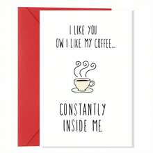 1 thiệp chúc mừng sinh nhật hài hước, 5 * 7in, có phong bì - Đỏ - Xem 1