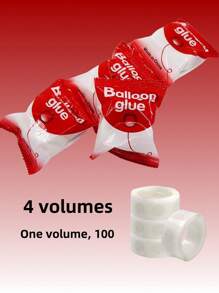 4 rollos de puntos adhesivos transparentes para globos, suministros de decoración de boda, cinta adhesiva de doble cara para decoración de globos para fiestas o bodas (400 puntos) - Multicolor - Ver 7