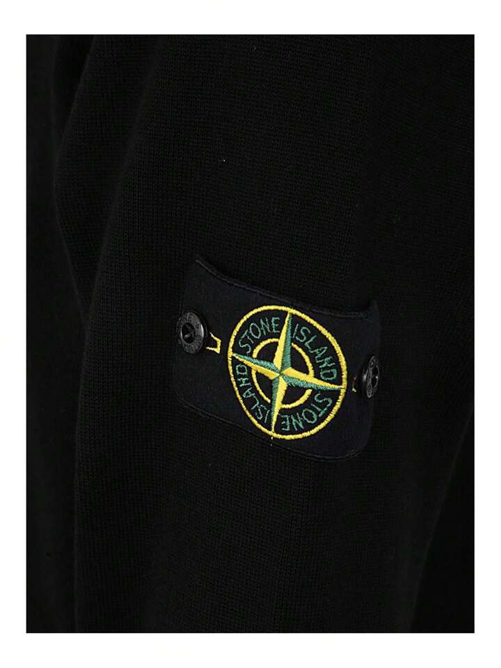 Stone Island Men's Knitted Sweater BLACK 8015540B2A0029