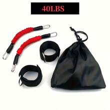 2pcs Elastic Tension Ropes With 2pcs Ankle Wrap Strap, Suitable For Leg Muscle Training, Taekwondo Kicking, And Strength Training - Multicolor - View 12