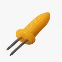 6Pcs Corn Fork BBQ Stainless Steel Corn Holders Handheld Anti Scalding Corn Needle Corn On The Cob Double Fork Barbecue Tool