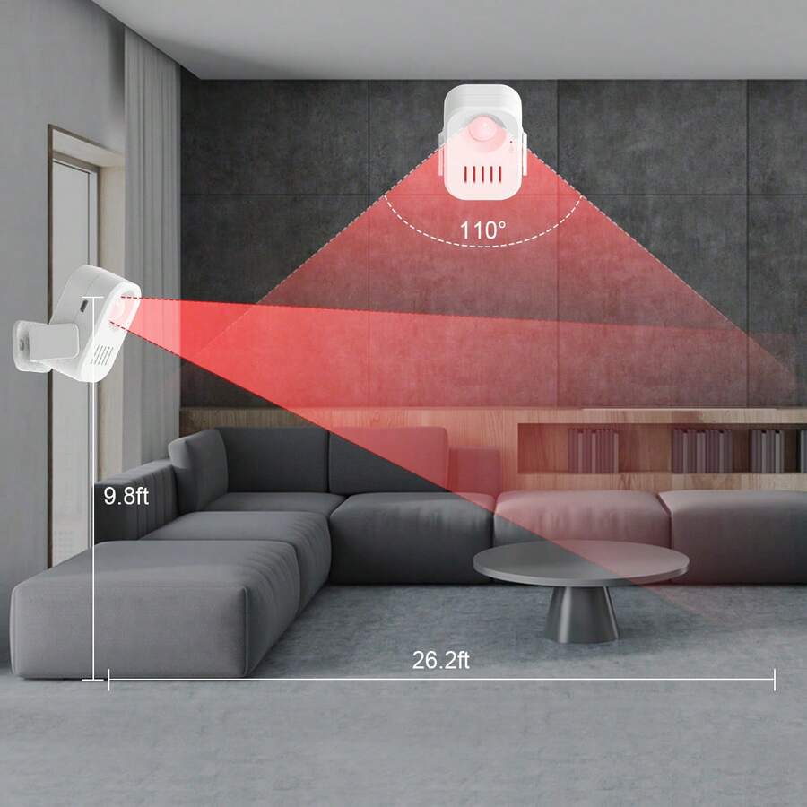 1pc Smart Sensor Doorbell, Supports SelfRecording, Motion Detection