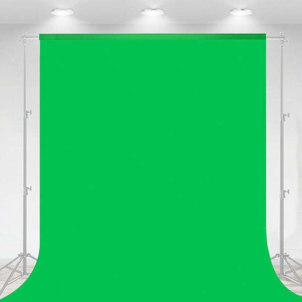 VOJCBKRE Fondo de pantalla verde, fondo de fotografía greenscreen para transmisión en vivo, Zoom, tela de cortina pequeña de tela verde para fotografía, Chromakey gran pantalla verde pura de poliéster plegable para fotografía, juegos en vivo, videoconferencia