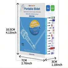 3pcs/Set Mini Personal Hygiene Bidet Sprayer, Handheld Portable Bottle Attachment Cleaner, 2 Colors Blue & Green, Gentle, Easy To Use And Hygienic Personal Care Solution, Suitable For Toilet Or Travel, Fits All Bottles, Compact Design, Easy To Carry