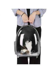 Mochila portátil para mascotas transparente, bolsa de transporte para gatos, bolsa para perro,Mochila De Viaje Con Capsula Para Mascotas Vista Panorámica Seguro,cápsula espacial para mascotas