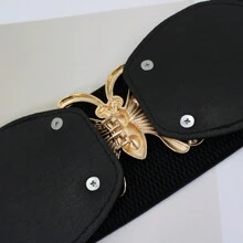 1 pezzo Cintura regolabile per vita grande per donna, fascia in vita elastica con decorazione di strass, elegante e versatile per estate, scuola, autunno, Ognissanti