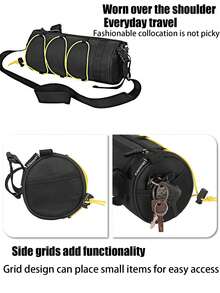 Túi xe đạp mới, Túi phía trước có sức chứa lớn, Túi đựng xe đạp leo núi, Túi yên, Túi tam giác, Túi yên, Túi yên, Dụng cụ cưỡi ngựa Phụ kiện xe đạp Túi xe đạp Nhẹ, không thấm nước, bền để tập thể dục, đạp xe, thể thao, cắm trại ngoài trời Chuyến đi du lịch Những điều cần thiết trong mùa hè dành cho nam giới Phụ nữ Trường học sinh - Màu vàng - Xem 5