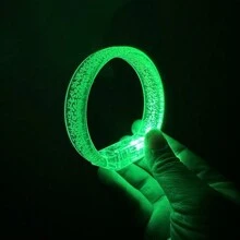 1pc/Pack Plastic Bracelet LED Glow Wristband For Concert Party Support, With Light Effects - Widened Luminous Bracelet - View 20