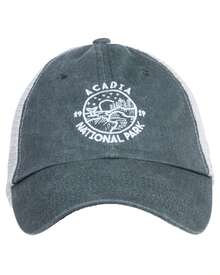 Acadia National Park Est. 1919 - Maine Hiking Baseball Cap Dad Hat For Men Women - Green - View 1