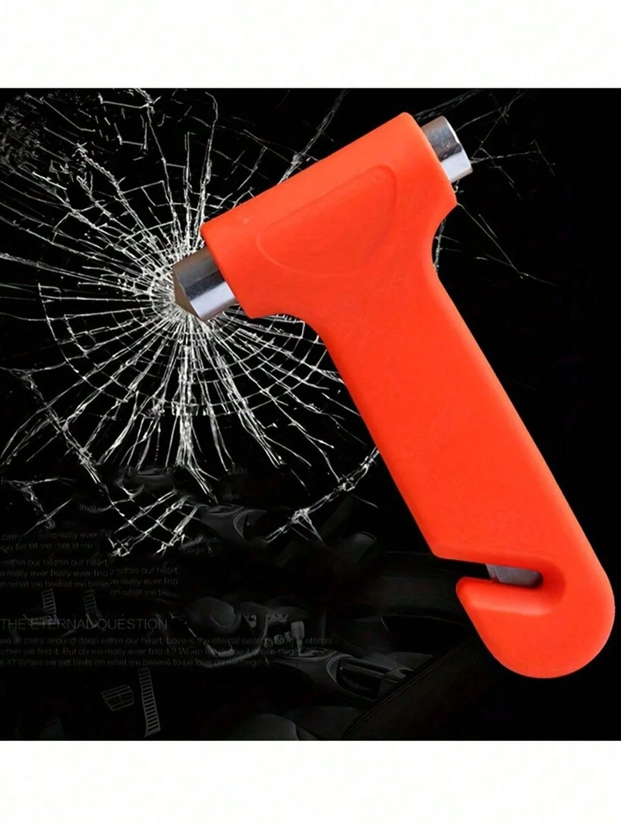 Car MultiFunction Safety Hammer 2In1 Car Metal Solid Window Breaker
