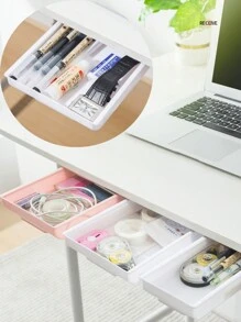 1 pezzo Contenitore da scrivania con spazio di archiviazione extra capiente, design estraibile, senza bisogno di forare, ideale per decorazioni autunnali, feste, stanza, casa, camera da letto, sole e viaggi