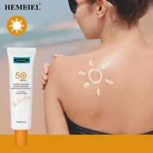 HEMEIEL 1/2 件清爽防晒乳液（15 克）紫外线防护防晒隔离乳液防水防汗适合夏季和旅行必备；面部防晒霜 - 白色 - 查看 11