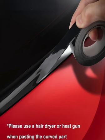 1 st glansigt svart bilinpackningsfilmklistermärke för bil- och motorcykeldekoration, biltillbehör