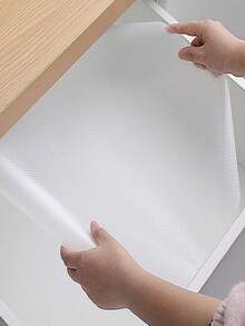Drawer Pad Paper, Kitchen Cabinet Shelf Lining Non Adhesive Drawer Lining, Non Slip Cabinet Lining, Kitchen Waterproof Refrigerator Pantry Shelf Lining, Refrigerator, Dressing Table - Clear - View 4