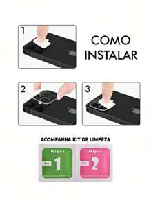 Película De Vidro 3d Lente Câmera Para iPho ne 11 12 13 14 15 Pro Max