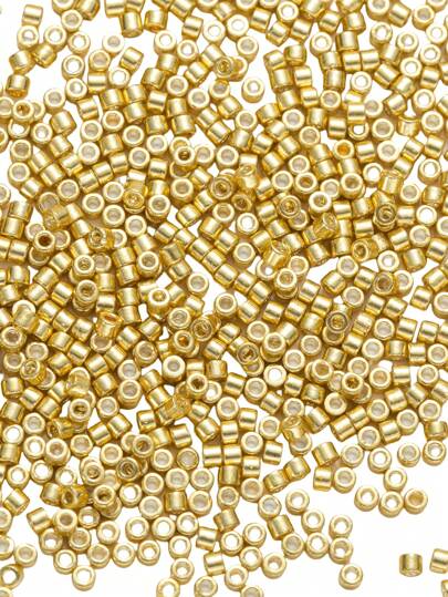 1800 piezas/bolsa 2mm Material de vidrio de Color metálico galvanizado cuentas sueltas para la fabricación de joyas con borlas