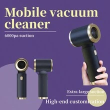 4in 1 4500pa Car Vacuum Cleaner Mini Powerful Strong Suction Brushless Motor For Car Home Appliance Handheld Wireless Cleaning Machine - Black - View 1