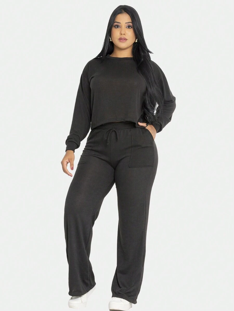 Women Two-Piece Outfits - 黑色 - 查看 1