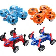 1pc Inertial Four-Wheel Drive Toy Car With Rotating Airfoil, Decompression Toy, Cool Toy Car - Multicolor - View 12