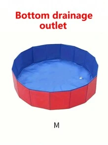 Portable Foldable Pet Bathing Tub, Suitable For Small/Medium/Large Dogs & Cats, Movable Swimming Pool Cleaning Supplies - Multicolor - View 16