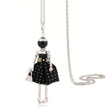 1 bucată coliere de modă pentru femei pandantiv lung flori pânză bijuterii accesorii prieten drăguț aniversare cadouri de nuntă cu ridicata îndrăgostiți, mame, mame, ziua mamei, cadou