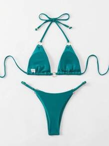 Fashionable And Sexy Strap Beach Bikini Set Summer