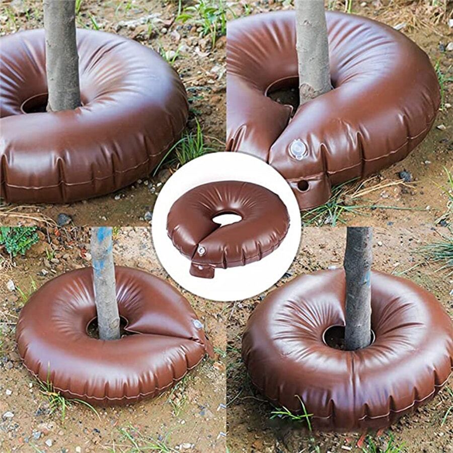 Bolsas De Riego Por Goteo Automático - Pack De 5, 3.5 Litros Cada Una, Flujo Ajustable, Ideal Para Plantas De Interior Y Exterior Durante Vacaciones
