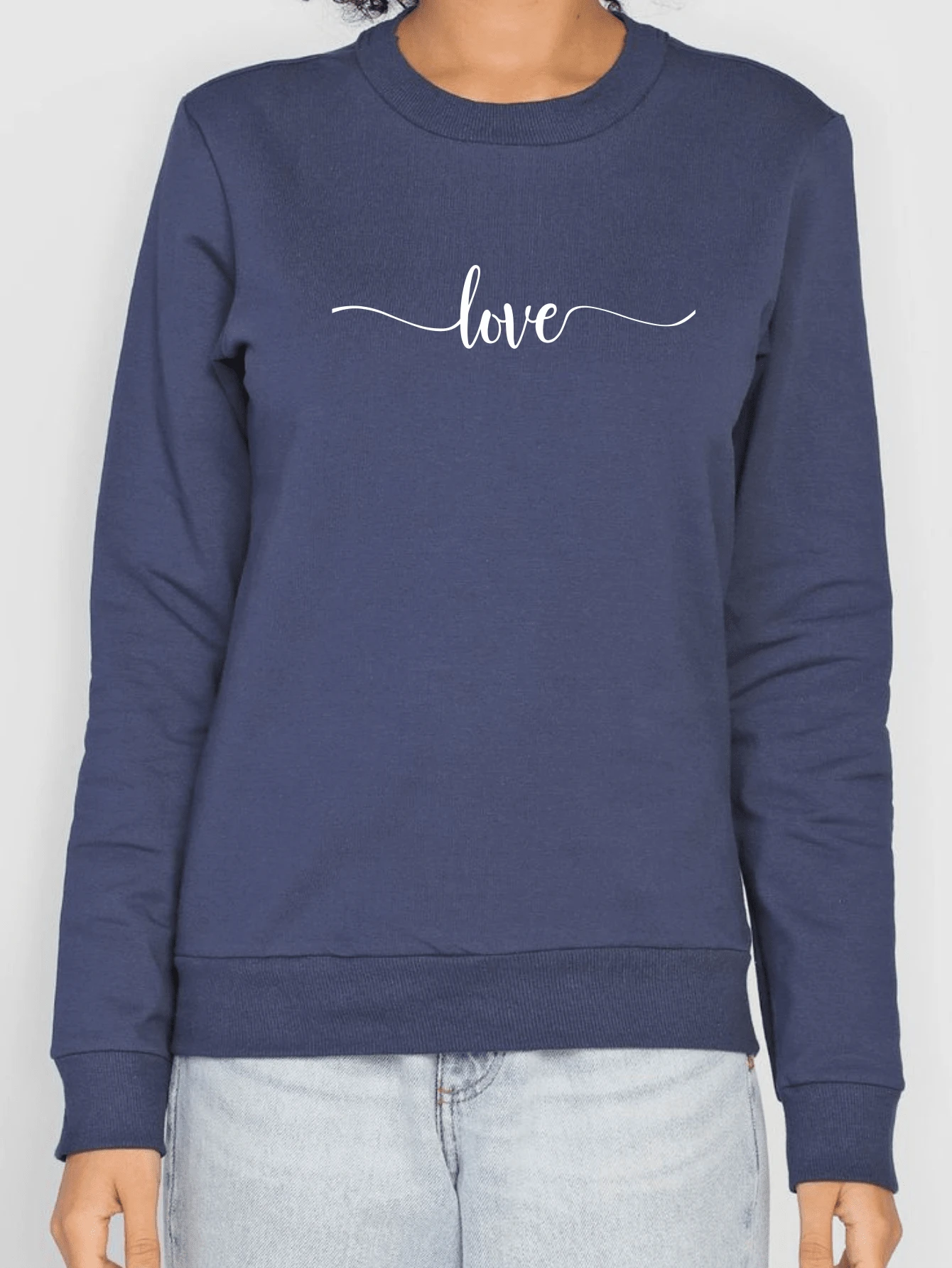 Women Sweatshirts - 藏蓝色 - 查看 1