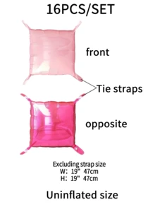 Conjunto de decoración de globos de aluminio de fondo cuadrado para pared de bricolaje en azul real + azul claro + rojo de doble color - Azul real + azul claro - Ver 10