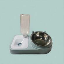 BEBEDERO Y TAZON DE GATO - verde menta - Ver 1