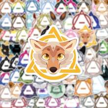 50入組獸人貼紙，乙烯基防水美學卡通貼紙，適用於筆記本電腦、水樽、滑板、書籍、剪貼簿、行李箱等貼紙禮品，適合成年人、青少年、兒童 - 彩色 - 查看 4