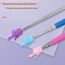 3 Pcs Telescopic Teachers Pointers,Teacher Pointer Sticks Finger,Extendable Hand Pointer Mini Retractable Classroom Pointer Telescoping Finger Pointer Stick, For Classroom Presentation(Color Random) - 3 Packs (random Colors) - View 2