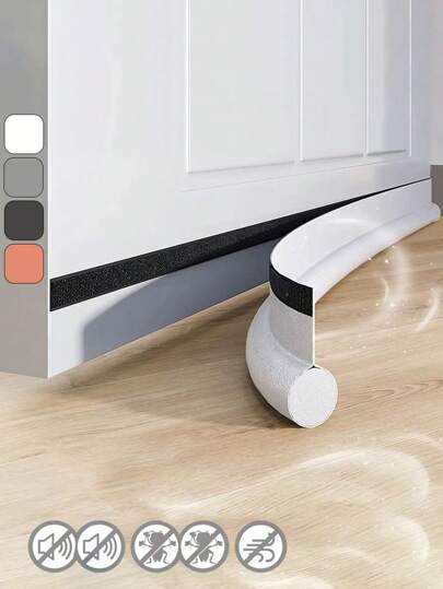 1st justerbar dörrbottentätningsremsa väderlist under dörrens dragpropp Anti-kall ena sidgap blockerare skum väderremsa, tillbaka till skolmaterial