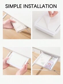 1 pezzo Contenitore da scrivania con spazio di archiviazione extra capiente, design estraibile, senza bisogno di forare, ideale per decorazioni autunnali, feste, stanza, casa, camera da letto, sole e viaggi