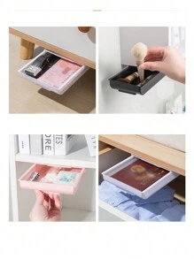 1 pezzo Contenitore da scrivania con spazio di archiviazione extra capiente, design estraibile, senza bisogno di forare, ideale per decorazioni autunnali, feste, stanza, casa, camera da letto, sole e viaggi