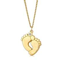 Personalized Fashion Zirconia Footprint Name Pendant Stainless Steel Customized Engraved Name Necklace Vintage Chain Necklace For Men Women Family Party Jewelry Birthday Anniversary Christmas Gift For Her