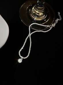 1pc Summer Dazzling Delicate Zirconia-Adorned Anklet, Minimalist Style Women's Daily Fashionable And Versatile Foot Jewelry For Travel - Super Flash Anklet - View 9