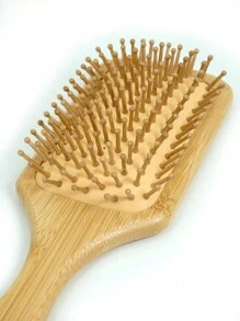 lina. 1 Pc Small Size Nan Bamboo Square Cushion Hair Comb With Handle, Detangling Hair Brush For Women&Men,Natural Bamboo Hairbrush For Massaging Scalp&Hair Growth, Smooth Hair ,Hair Comb For Natural,Curly,Straight,Wet And Dry Hair Brush,For Women,Men,Kid,Hair Styling Tool,Hair Care, Gifts For Girls,Back To School,Travel Holiday Essentials,Hair Accessories For Women