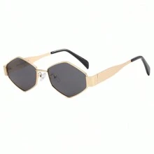 New Rhombus Fashionable Women Fashion Glasses, Summer Beach Party Glasses, Y2K Style, Suitable For Driving, Travel, Party, Outfit, Gift For Friends For Summer Beach Vacation,Outdoor,Travel