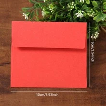 6pcs Colored Mini Envelopes Square Paper Envelope For Credit Cards/Membership Cards, 6 Candy Colors - Multicolor - View 8