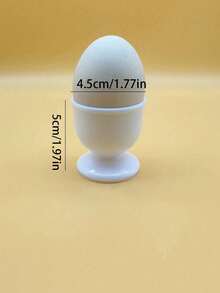 1pc/2pcs/4pcs Plastic Egg Tray Egg Holder Stand Cup Holder Dinnerware Shot Glass Egg Storage - White - View 3
