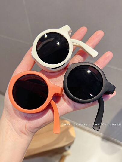 1pc/6pcs Foldable Glasses, Portable Fashionable Outdoor Glasses For Children. Kids Boys/Girls Sports Fashion Glasses With Colorful Frames, Perfect Gift For Kids Aged 3-15