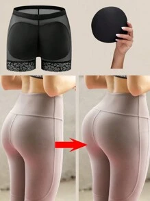 1 Stück Damen Po-Polster-Höschen mit Po-Lifter-, Körper- und Taillentrainer-, Bauchwegfunktion, flachen Bauch Polster und Hüftformer, Fake-Po Unterwäsche.