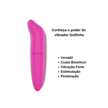 kit Vibrador Feminino Golfinho Ponto G + Anel Peniano Com Vibrador Retardante E Excitante - Sex Shop Produtos Adulto