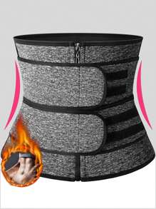 Trainer For Women Belly Fat Long Torso Sauna Workout 2 Belt With Zipper Multiple Steel Bones Neoprene Corset