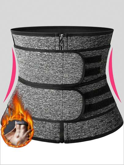 Trainer For Women Belly Fat Long Torso Sauna Workout 2 Belt With Zipper Multiple Steel Bones Neoprene Corset