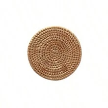 1pc Vietnam Autumn Rattan Woven Coaster Set Tea Mat Cup Tea Ceremony Tea Set Iron Pot Heat Insulation Mat To Keep Pot Mat Purple Sand Pot Placemat