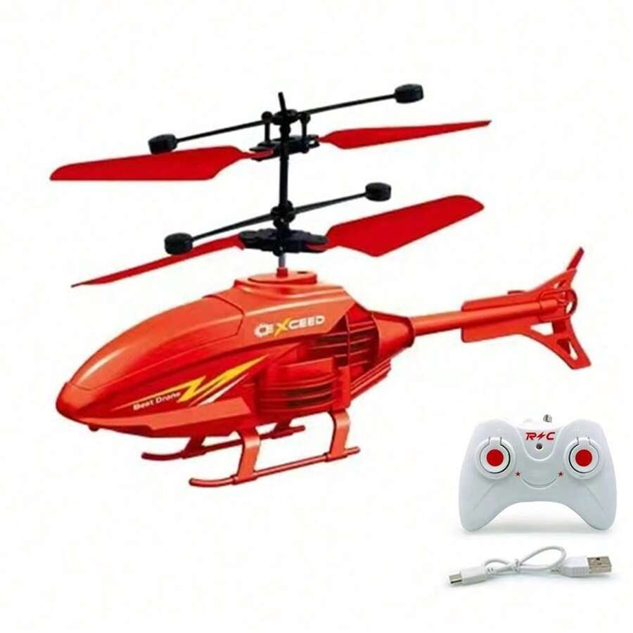 3 Colors Remote Control Induction Helicopter DualMode Suspended