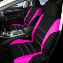 غطاء مقعد سيارة أمامي مزين بخطوط على شكل حزمتين، واقي الداخلية لمقاعد السيارات، أغطية وسادة مانعة للغبار، تصميم جديد وزخرفة جميلة - متعدد الألوان - مشاهدة 6